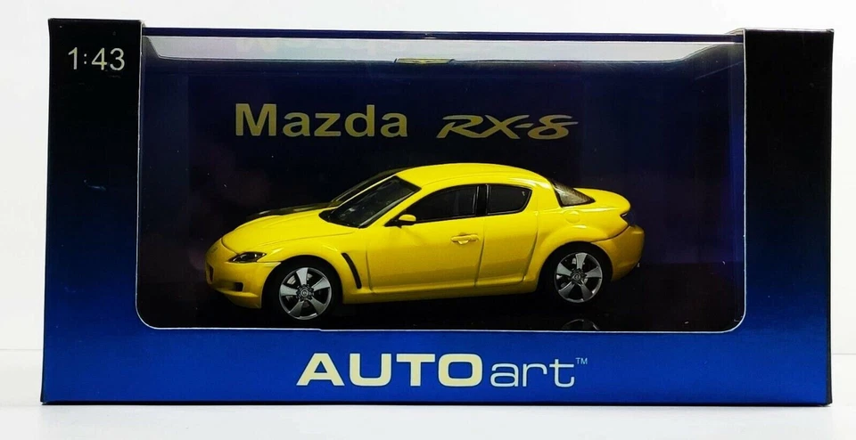 Mazda Rx-8 Coupe 2003 Lightning Yellow Autoart # 55921 1/43 Giappone Giallo