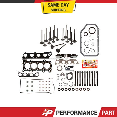 Juego completo de juntas válvulas de escape de admisión aptas para 03-06 Honda Accord 2.4L DOHC K24A4 Foto 1 de 4