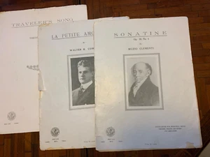 3 Pcs, 1913 Art Publication Society,La Petite Amourette,Sonatine,Traveler's Song - Picture 1 of 4