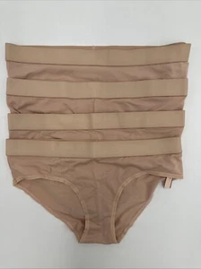 Victoria's Secret Cotton Modal Nude Panties Hiphugger Hipster Small Set Of 4 - Picture 1 of 2