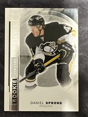2015-16 Upper Deck Premier Rookie R8 Daniel Sprong Pittsburgh Penguins  - Image 1 of 2