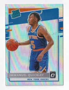 2020-21 Donruss Optic IMMANUEL QUICKLEY Rookie RC HOLO SILVER PRIZM #175 Knicks