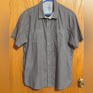 Kuhl Short Sleeve Button Down Shirt Men's Sz XL Carbon Polyester - Picture 1 of 7