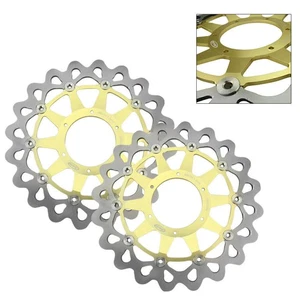 Bremsscheiben vorne für Honda CBR1000RR 2006-07 VTR1000 SP1 RC51 2000-2004 Gold - Picture 1 of 11