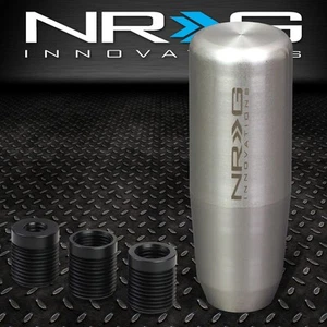 NRG 3.5" TALL BRUSHED ALUMINUM RACING MANUAL THROWER WEIGHTED SHIFT KNOB SILVER - Bild 1 von 5