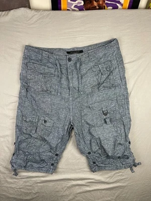 Pantalones Cortos Carga Sean John Para Hombres 38 Azul Paracaidista Militar Sueltos Hip Hop Patinador Foto 1 de 4