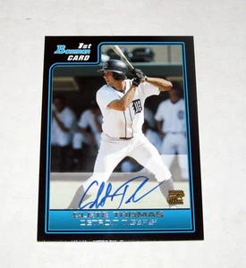 Autógrafo Bowman Rookie 2006 122 Clete Thomas RC Auto Tigers - Imagen 1 de 1