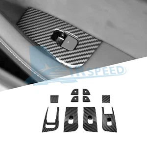 For Tesla Model Y 2025-2026 Juniper Door Window Lift Panel Cover Glossy Carbon - Foto 1 di 11