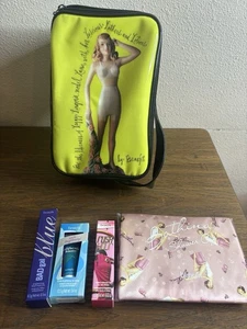 Seltene und ungewöhnliche Benefit Lucious Lana limette und schwarz Kosmetiktasche UNBENUTZT MIT extra - Bild 1 von 7