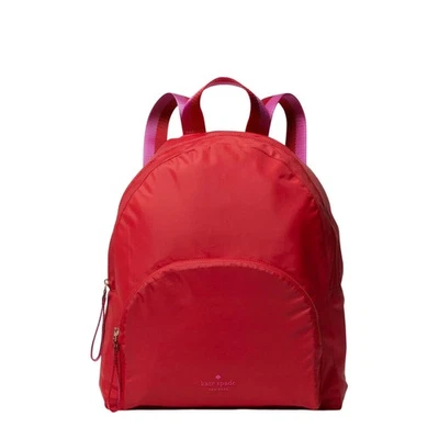 Bolso Mochila Kate Spade Arya Mediano Nylon Embalable en Rojo Favorito Foto 1 de 4