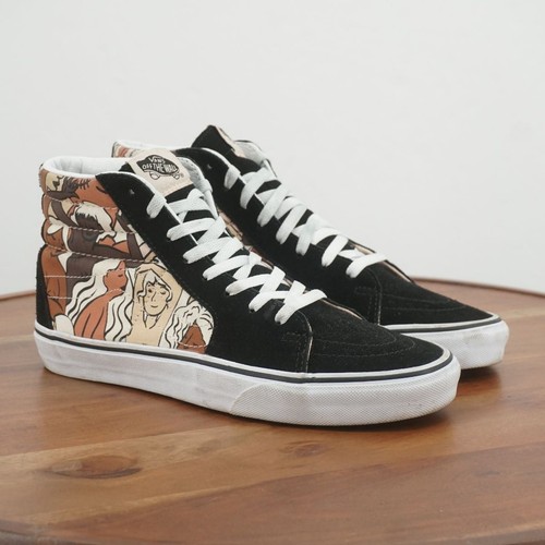 Sneakers Vans Sk8 Hi consapevolezza cancro al seno stampa grafica nero scamosciato taglia 9 5