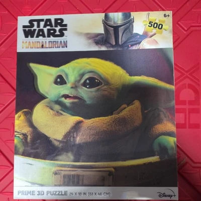 NEW SEALED Star Wars Mandalorian Prime 3D Puzzle 500 Pieces Disney Yoda - Image 1 of 2