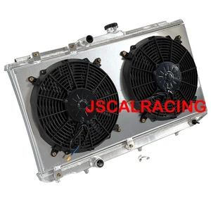 Aluminum Radiator+ Fan Shroud For Toyota Corolla Geo Prizm LSI 1993-1997 1409 - Picture 1 of 7