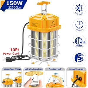 150W LED Temporary Work Light Industrial Construction Projects Lighting Linkable - Picture 1 of 11