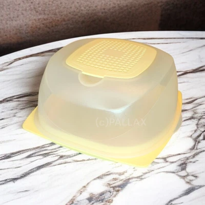 TUPPERWARE A137 MINI FORMAGGIO MAX GIALLO CONTENITORE FORMAGGIO FRIGORIFERO - Immagine 1 di 2