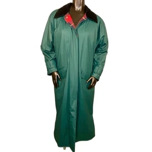Vintage Misty Harbor Rain Jacket Trench Coat Fully Lined Womens Size Large - Foto 1 di 7