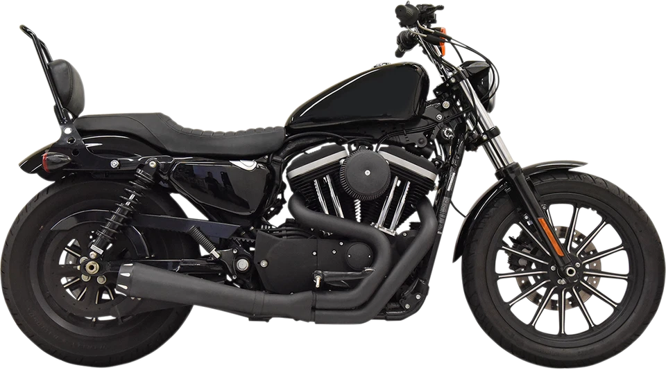 Bassani Black 2-1 Road Rage Megaphone Exhaust for 04-21 Harley Sportster XLN - Image 1 of 1
