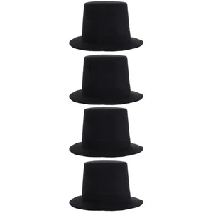  Sombreros de copa miniatura de 2 piezas para manualidades muñeca de fieltro accesorios para bebés muñecas - Imagen 1 de 12