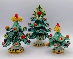 Albero di Natale con palline decorate, ceramica Caltagirone - 3 misure (1Unità)  - Imagen 1 de 7