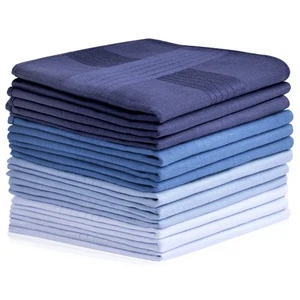 Aomig Herren Taschentücher, 12er Pack groß Baumwolle Herren Taschentücher Set, Herren Premium - Bild 1 von 5