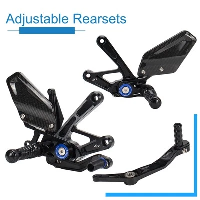 Juego de pedales traseros ajustables para Yamaha YZF-R1 YZF-R1M Foto 1 de 4