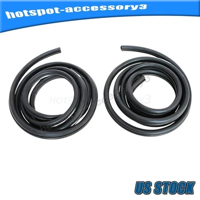 Extended Cab Door Seal SET Weatherstrip For 2000-07 GMC Sierra 1500 2500 3500 US - Image 1 of 4