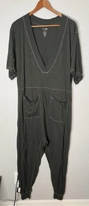 Natural Life Charlie tuta donna taglia XS verde scollo a V 100% cotone boho - Foto 1 di 4