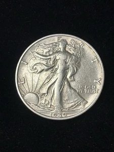 1939 s walking liberty half dollar au details - Picture 1 of 2