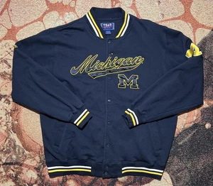 VINTAGE Michigan Varsity Jacke Officially Navy Large - Bild 1 von 7