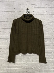 Rare Ann Demeulemeester High Neck Chunky Knit Sweater Sz 40 M - Picture 1 of 8