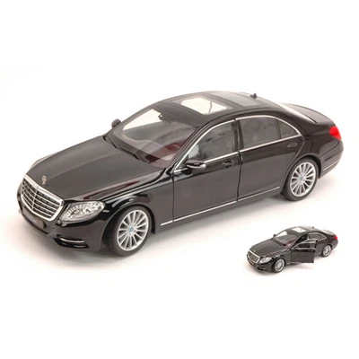MERCEDES S-CLASS (W222) 2013 BLACK 1:24 Welly Auto Stradali Modellino Nuovo - Immagine 1 di 3