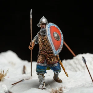 Russian Heavy Spearman 54mm Painted Miniature Toy Soldier Pre-Sale  | Art Level - Picture 1 of 4