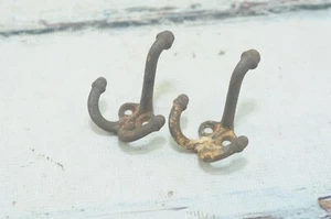 2. Sombrero de hierro fundido con punta de bellota triple gancho vintage/ganchos de abrigo resistente #1 - Imagen 1 de 11