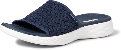 Skechers Go 600 Stella Womens Sandals Ladies Sports Comfort Slider Sandals Blue