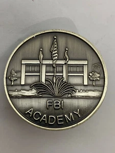 Federal Bureau of Investigation FBI Academy Quantico, VA Silver Challenge Coin - Picture 1 of 4