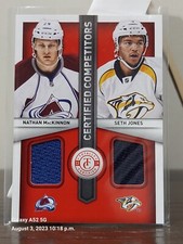 2013-14 Totally Certified Competitors Nathan MacKinnon Seth Jones Rookie Jersey