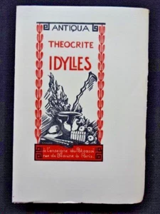 THÉOCRITE - IDYLLES -  ENSEIGNE DU  POT CASSÉ - G. Faure - s/Vergé de Rives - Foto 1 di 5