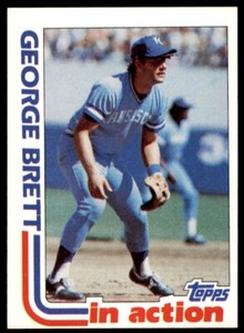 1982 Topps #201 George Brett In Action Kansas City Royals