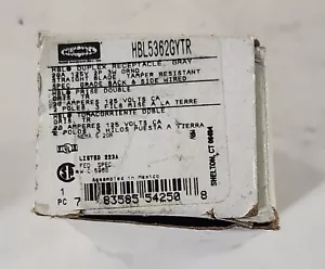 Hubbell - HBL5362GYTR - 20A - 125V - Ricevitore grado industriale - grigio - Qtà 2 - Foto 1 di 4