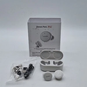 Denon PerL Pro True Wireless Earbuds - Adaptive ANC, White -NOT WORKING- - Zdjęcie 1 z 9