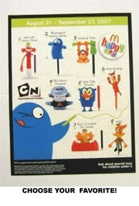 McDonald's 2007 Cartoon Network Toys-Choose Your Favorite! - Picture 1 of 5