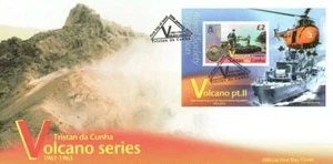 TRISTAN DA CUNHA 2012 30TH JAN VOLCANO (2ND  SERIES ) M/S  FIRST DAY COVER - Picture 1 of 1