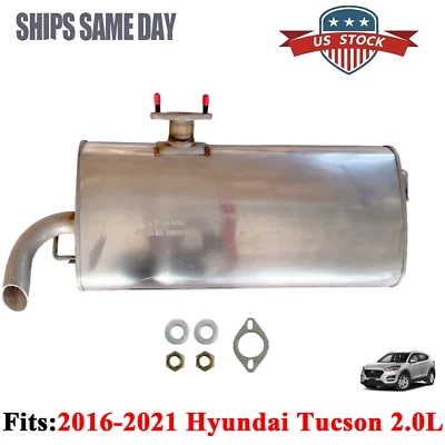 Fits: 2016 2017 2018 2019 2020 2021 Hyundai Tucson 2.0L Exhaust Muffler - Image 1 of 4