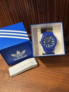 Adidas Originals Adh3103 Analog Quartz Men Adidas Adidas Watch, Blue, Rare, Batt - Picture 1 of 12