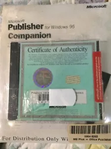 microsoft publisher companion win95 oem - Picture 1 of 2