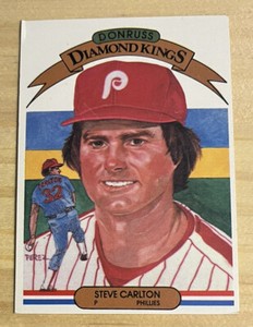 Lot Of Two Steve Carlton 1982 DONRUSS DIAMOND KINGS #16 & 1983 Topps  706