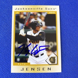 2013 Jacksonville Suns Kyle Jensen Auto Signed Autograph Marlins 