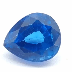 Natural Untreated 5.90 Carat Pear Cut Blue Aquamarine Loose Gemstone K-334 - Picture 1 of 4