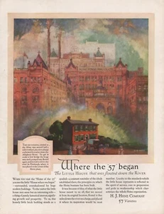 Anuncio impreso vintage HEINZ 57 1921 Where The 57 Began Condiments - Imagen 1 de 1