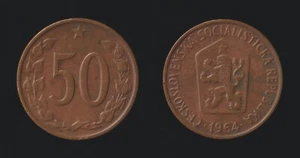 CECOSLOVACCHIA 50 HALERU 1964 km # 55.1 - Picture 1 of 1